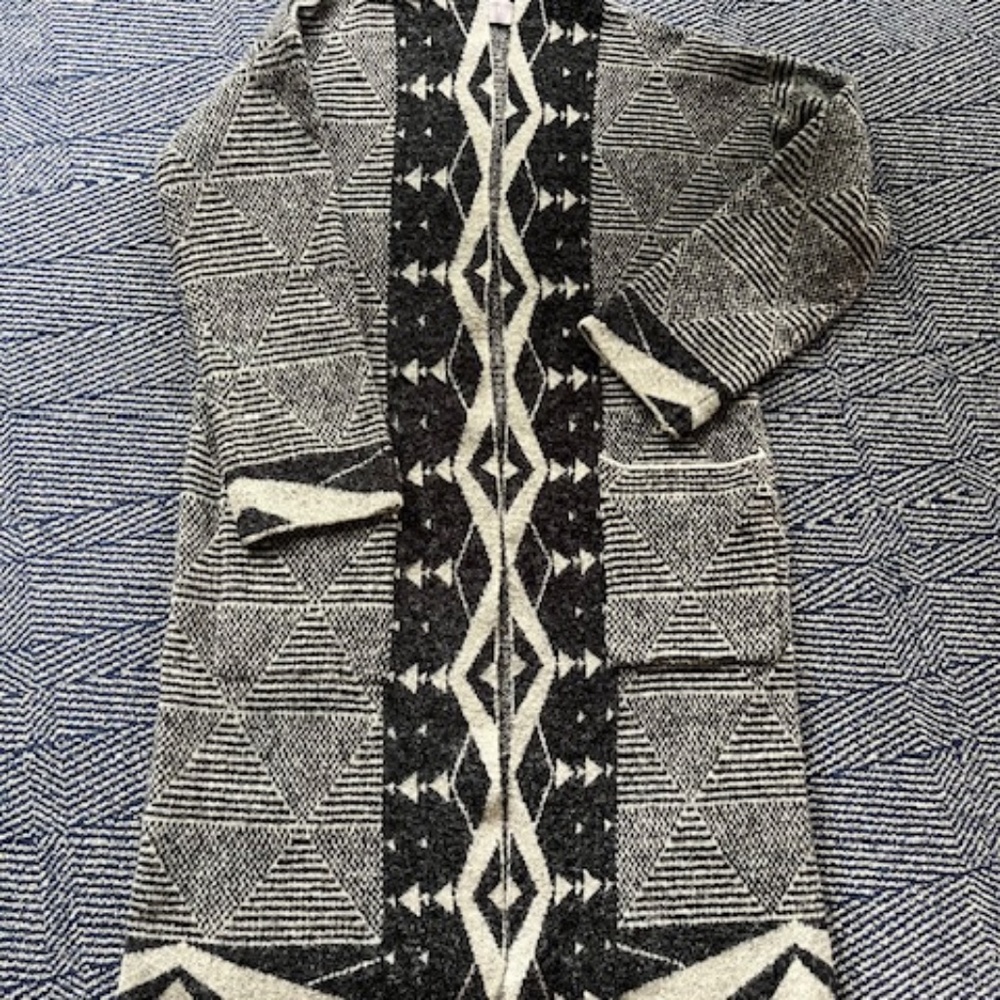 Super Cozy Southwest Style 3/4 length (knee/calf) Sweater